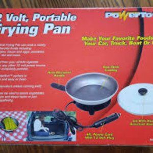 Portable Frying Pan 12 Volt heat resistant heat resistant handle non stick